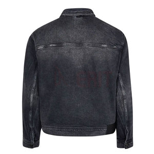 Veste en jean coupe ajustée de haute qualité pour hommes tenue décontracté d'hiver personnalisé pour une utilisation en extérieur tissu léger état neuf - Product Image 2