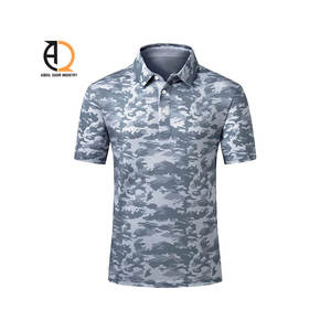 Polo de golf pour homme en coton et polyester de haute qualité, logo personnalisé, séchage rapide, respirant, coupe ajustée - Product Image 2