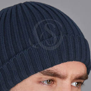 Fabricant OEM, bonnet en tricot unisexe, couleur unie, hiver, plus épais, vêtements de sport, course à pied, 100% laine, courant - Product Image 6