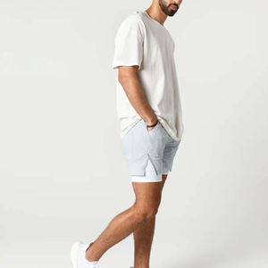 Pantalones cortos deportivos de nailon de verano para hombre, pantalones cortos de entrenamiento de secado rápido, pantalones cortos holgados atléticos informales de nailon de secado rápido - Product Image 2