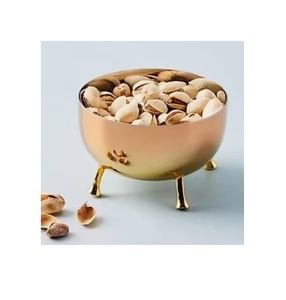 ชามเสิร์ฟสลัดทำจากโลหะชามผสมทรงกลมสีทองสำหรับงานหนัก - Product Image 1