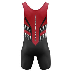 ชุดมวยปล้ำชายแบบสั่งทำพิเศษ ปี 2025 ดีไซน์ใหม่พร้อมโลโก้ด้านหน้าแบบซับลิเมชั่น สำหรับทีม MMA ชุดแข่งแบบเสื้อกล้าม - Product Image 2