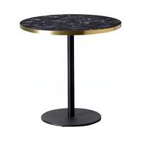 Pied de table rond H73cm, pied en fonte, colonne en acier, 9 finitions, pour tables de restaurant et de bar