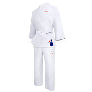 Trajes de entrenamiento Última ropa Uniforme de kárate Precio barato Estilo personalizado Uniforme de kárate Comprar en fábrica - Product Image 4