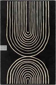 High Quality Custom Size Hand-<b>Tufted</b> Wool Flatweave <b>Rug</b> Black and White Gamer Pattern for Home Use Dining or Prayer - Product Image 2