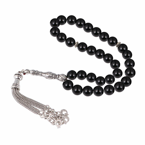 Tasbih, cuentas de oración musulmanas, accesorios ligeros, Tasbeeh en diferentes colores, cuentas de cristal brillantes de color sólido teñido. - Product Image 3