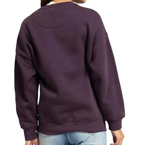 Femmes de haute qualité respirant surdimensionné sweat goutte épaule à manches longues athlétique haut d'entraînement décontracté hiver Style doublé - Product Image 4