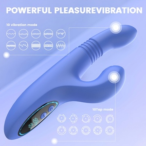 LED-scherm 10-speed konijnvormige vibrerende massage stick voor vrouwelijke masturbatie, oplaadbaar, seksspeeltje voor volwassenen - Product Image 3