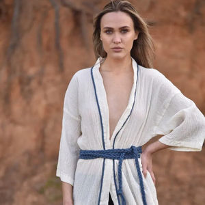 2025 New Plain Mini Length <b>Kimono</b> Bathing Swim Cover Ups Casual Resort Wear Holiday Bohemian <b>Kimonos</b> for <b>Women</b> - Product Image 1