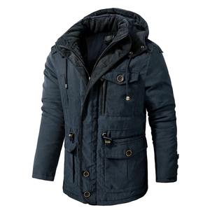 Abrigo de Invierno para Hombre, Cálido, Ecológico, Transpirable, Impermeable, Grueso, con Capucha, Cortavientos, Acolchado de Poliéster, Forro de Lana, Estilo Casual, Animal - Product Image 3