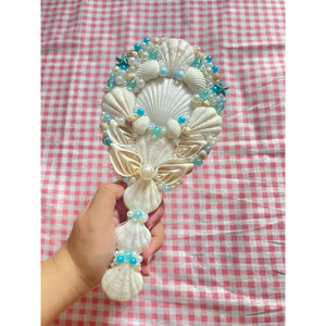 MEILLEURE VENTE Miroir à main coquillage Cadre en coquille délicate Parfait pour un usage personnel Boîte cadeau et Beauty Corner Vietnam - Product Image 6