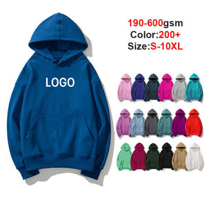 Pullover à design personnalisé en usine Sweats à capuche en molleton surdimensionné vierge épais en éponge française pour hommes - Product Image 6