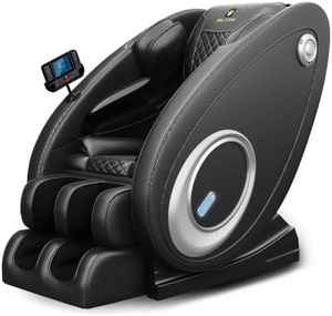 Sillón de Masaje de Cuerpo Completo con Gravedad Cero, Calor, Rodillos Fijos, Reposapiés, Modos Automáticos, Altavoz Bluetooth y Pantalla Táctil - Product Image 1