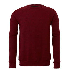 Bella + Canvas 3901 sudadera de lana de algodón Unisex ultrasuave para hombre cuello redondo raglán logotipo personalizado bordado pulóver invierno - Product Image 1