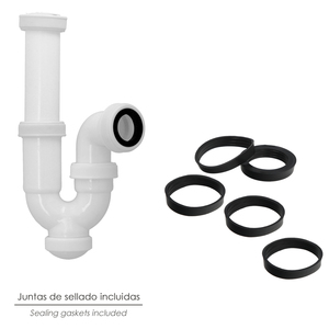 Sifone Curvo Estensibile, 1 1/2" O/ 40 mm con Dado di Bloccaggio - Product Image 5
