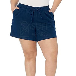 Shorts Bermuda Femme Décontractés Modernes Taille Haute 100% Coton Séchage Rapide Respirant Écologique Coupe Classique Fermeture à Cordon Quotidien - Product Image 4