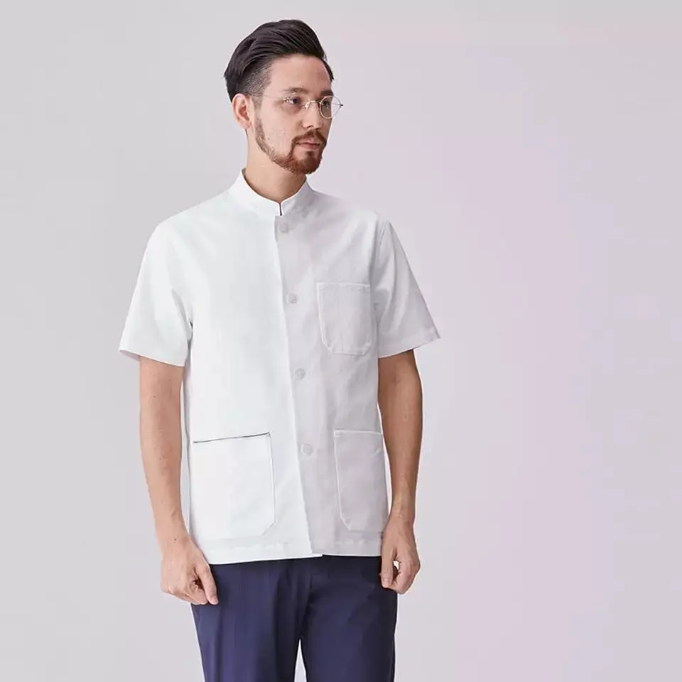 Men's Lab Coat Selvage Jacket shirt sleeves design