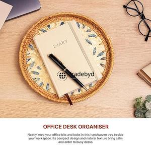 ถาดหวายสานคุณภาพดีทันสมัยสำหรับตกแต่งงานแฮนด์เมดสไตล์ธรรมชาติ - Product Image 4