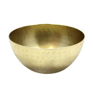 Bol de service de nourriture de forme ronde en fer de conception la plus récente cuisine finie dorée et bols de service et décoratifs de table faits à la main en vrac - Product Image 5