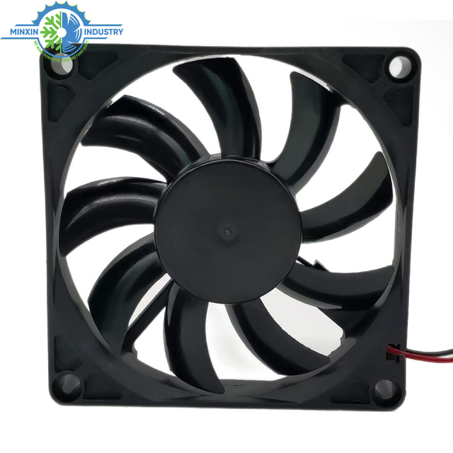 8015A Small Powerful Fan 24 Volt 12 Volt DC Axial Flow Fan 80mm X 80mm X 15mm Black Fan Is Perfect for Desktop PC Computer CPU