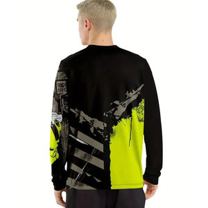 Maillots de course auto à sublimation personnalisée pour hommes, chemises de moto sublimées à personnaliser, maillot de course respirant 100% polyester - Product Image 2
