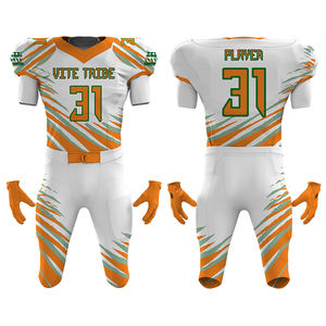 Vêtements de football personnalisés en gros, ensembles de vêtements de sport pour équipes, impression par sublimation numérique, vêtements de football américain brodés pour hommes - Product Image 6