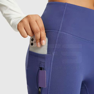 Spandex/Nylon High Waist Elastic Waist Breathable Eco-Friendly <b>Yoga</b> <b>Flare</b> <b>Leggings</b> - Product Image 5