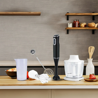 Batidora Eléctrica de Mano de 200W, Juego de Batidoras de Cocina con Carcasa Desmontable de ABS
