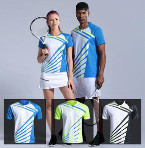 Ensemble d'uniformes de tennis légers unisexe vêtements de sport respirants à séchage rapide par sublimation personnalisée pour hommes et femmes - Product Image 2