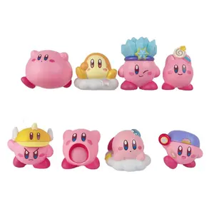 8 tarzı Kirby oyunu aksiyon figürü oyuncak figürü araba süsleme kek dekorasyon karikatür Kirby aksiyon figürü