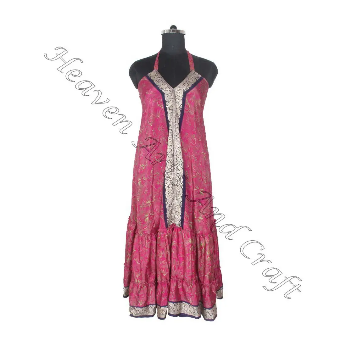 SD024 Sari / Shari Ropa india y pakistaní de India Hippy Boho Fabricante y exportador de ropa de mujer Vintage Sari