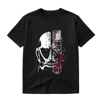T-shirt graphique surdimensionné vintage en tricot imprimé anime, style streetwear, délavé à l'acide, pour homme, en Spandex/Polyester, séchage rapide