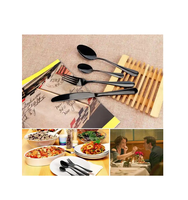 Argenterie Set de couverts Fête de mariage Cuillère Fourchette Couteau en acier miroir Set de couverts de table Cuisine domestique Utilisation sur table
