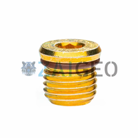 Coupeur à jet d'eau CNC pour H2O 400061-4 Bouchon hexagonal creux # 4 Str. Joint torique fileté 7/16\" OD pour intensificateur de machine de découpe hydroélectrique