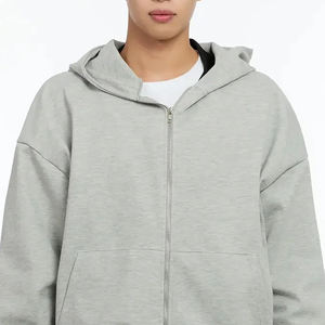 Sudadera con Capucha para Hombre, Diseño Personalizado con Logotipo, Color Sólido, Estilo Casual, con Cierre de Cremallera y Bolsillos Laterales, Precio Económico - Product Image 2