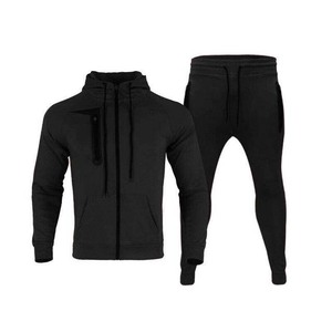 Survêtement en molleton personnalisé de haute qualité pour homme, grande taille, avec fermeture éclair, ensemble jogging unisexe, deux pièces, pour l'hiver, pour adultes - Product Image 5