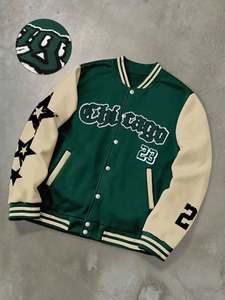 Vestes universitaires vintage unisexes avec patchs en chenille personnalisés, logo brodé, vestes d'hiver, vestes de baseball - Product Image 4