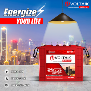 VOLTAIK RED STICKER 12V 220AhC20 <b>Solar</b>-Powered Street <b>Light</b> Extended Backup Duration Fast-Charge Capability High Cyclic Life Low - Product Image 6