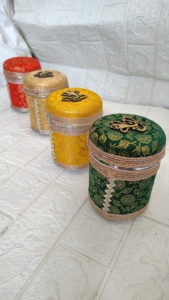 Boîte décorative Bhaji en acier inoxydable, cadeau de retour de mariage Ganesh Chaturthi Laddu Container,Shagun PujaFavor Indian Ceremony Dabba - Product Image 5