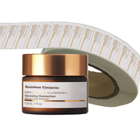 Étiquettes adhésives en vinyle avec code-barres imprimées avec logo personnalisé pour les produits de soin de la peau et les parfums