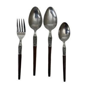 Juego de cubiertos de acero inoxidable chapados en oro ecológicos al por mayor, cubiertos de boda sostenibles para eventos, cenas, almuerzos, fiestas - Product Image 2