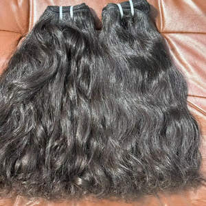 Cabello crudo indio HD 100% Remy, cabello humano virgen Natural, paquetes de encaje rizado, máquina de doble trama, cabello grueso, suave y saludable - Product Image 4