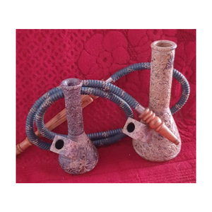 Chicha en marbre de stéatite naturelle de grossiste indien avec sculpture gravée à la main pour la décoration intérieure et utilisable - Product Image 1