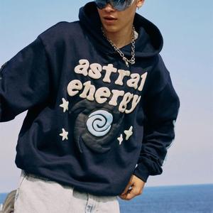 Fabriqué dans le meilleur matériel personnalisation hommes bouffée impression sweats à capuche léger pull à capuche pour hommes imprimé surdimensionné hommes sweats à capuche - Product Image 1