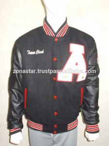 Veste universitaire décontractée de grande taille pour hommes, blouson d'hiver brodé et respirant en peau de vache et de mouton avec logo personnalisé, vente en gros vierge - Product Image 4