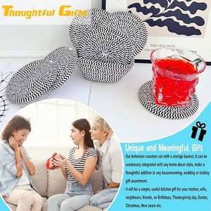 Best Theme Design Cotton Rope <b>Table</b> <b>Coaster</b> Best for Parties and Other Functions Tableware Decorative Beast Design <b>Coaster</b> - Product Image 4