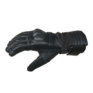 Men's Full-Finger Black Genuine Leather Motorbike <b>Gloves</b> Breathable Auto Racing Wear <b>Touchscreen</b> Feature Custom Winter - Product Image 4