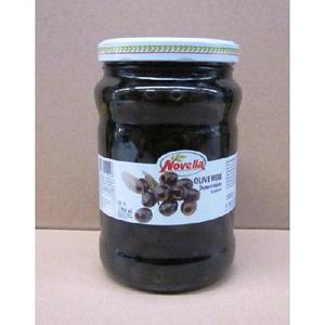 Novella 1700 ml X 6 Pezzi Olive Nere Denocciolate Sottaceto - Product Image 1