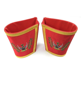 Scottish Rite 18th Degree Ethnic Regalia Set Custom Apron and Collar Velvet <b>Machine</b> Embroidery Wholesale - Product Image 3