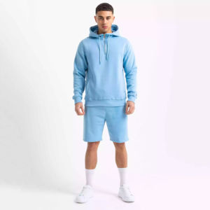 Custom Summer Men's Sets Design <b>Short</b> <b>Sleeve</b> <b>Hoodie</b> Two Piece <b>Short</b> Set Jogger Mens Track Suit Men's Sets - Product Image 1